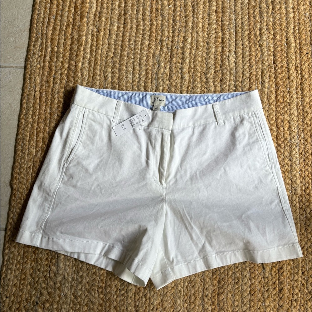 Jcrew twill 4” Women's White Shorts